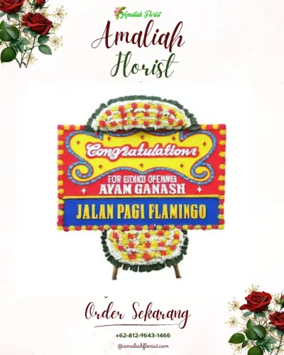 Bunga Papan Congratulation di Karang Pilang